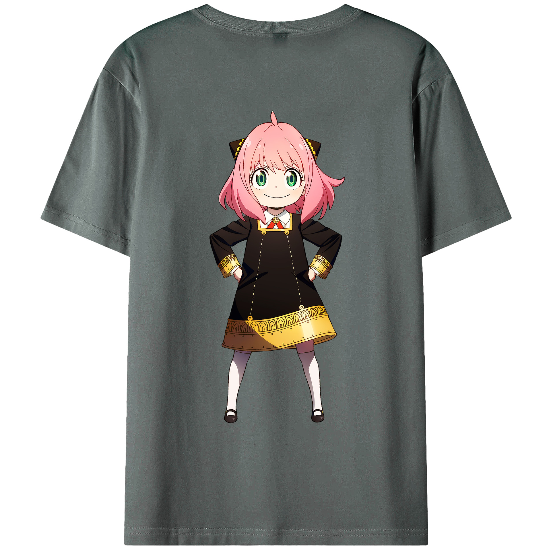 （画像用） SPY×FAMILY间谍家家酒 綿100％ メンズ半袖Tシャツ（バックプリント） 通気性